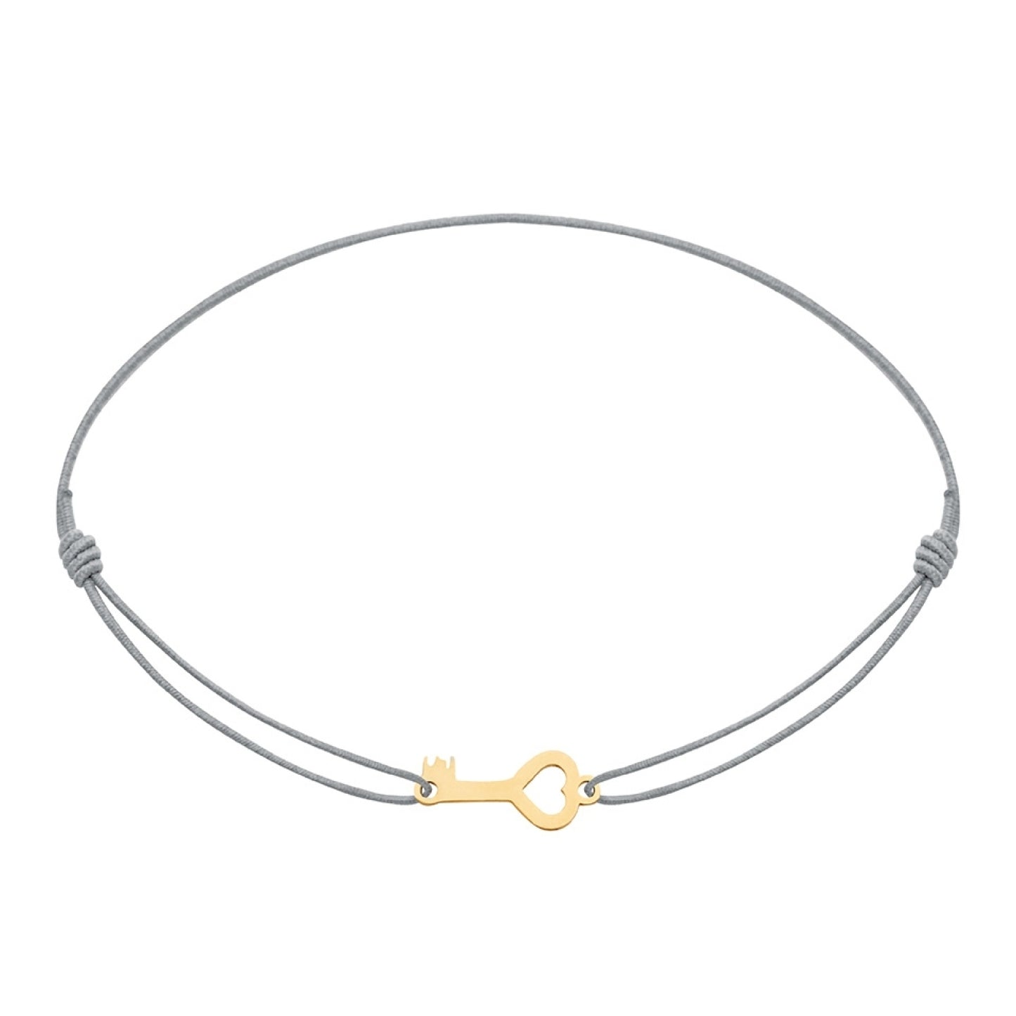 Wenskaart met armband-Little Companion-Sleutel-Roestvrij staal verguld