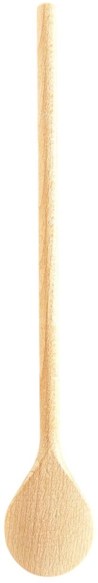 Houten lepel - pollepel - kooklepel - rond - set van 3 stuks - 25/30/35 cm - beukenhout