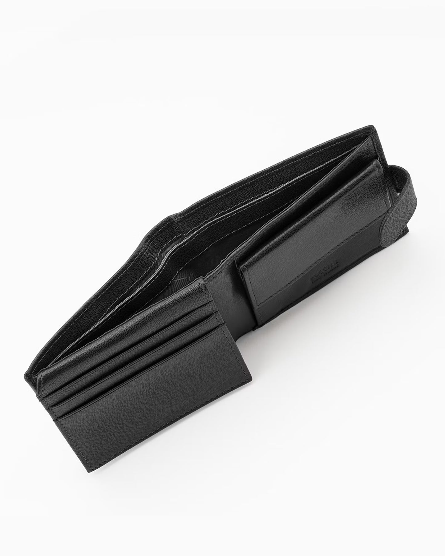 Puccini-Zwarte leren herenportemonnee