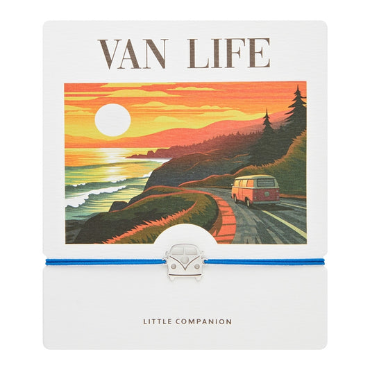 Wenskaart met armband-Little Companion-Van Life-roestvrij staal