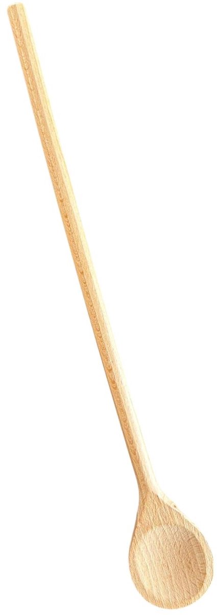 Houten lepel - pollepel - kooklepel - rond - set van 3 stuks - 25/30/35 cm - beukenhout