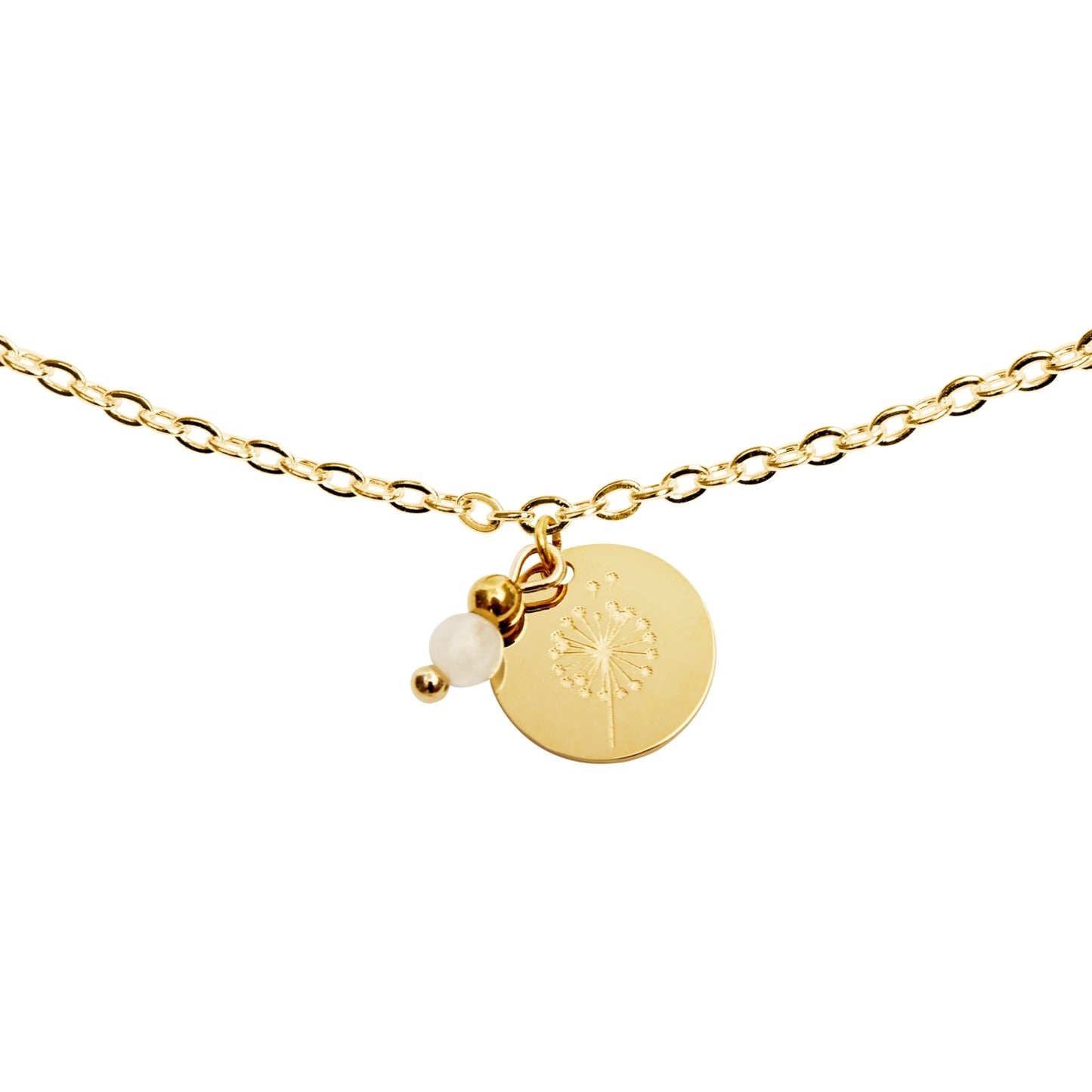 Crystals by HCA-Armband-Make a wish-Verguld-Maansteen