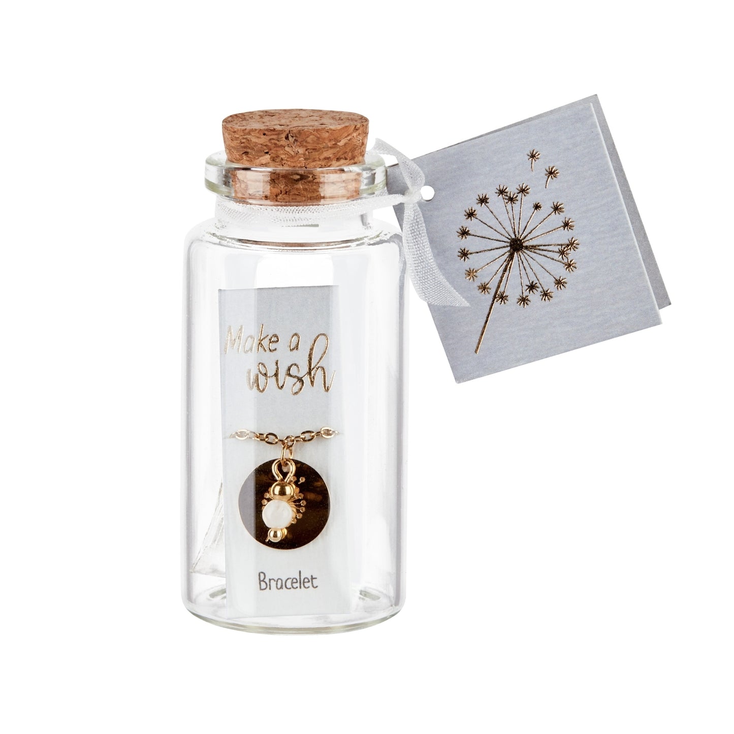 Crystals by HCA-Armband-Make a wish-Verguld-Maansteen