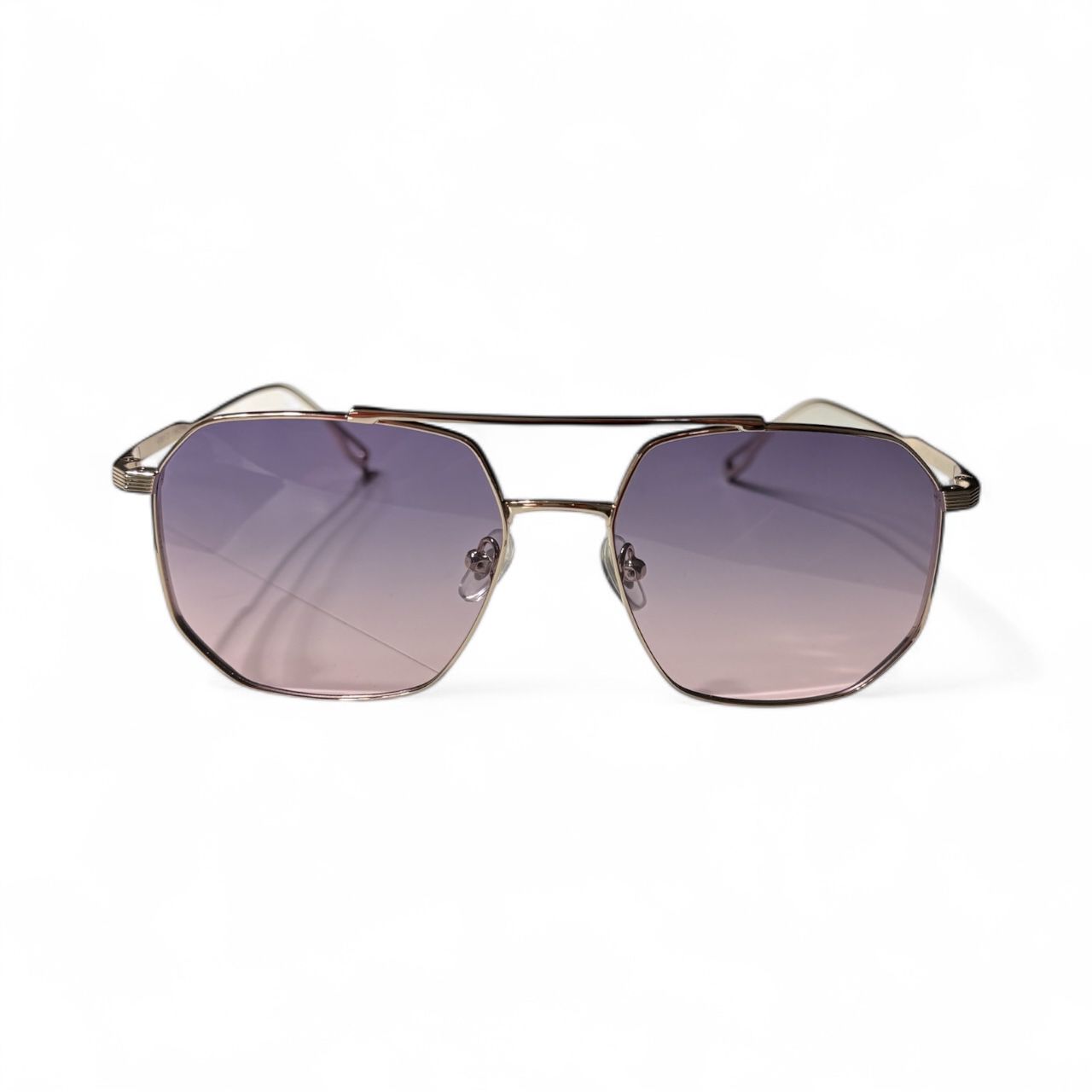 Zonnebril-Enzo Colini-Dames-Goud en paars-Etui en doekje GRATIS