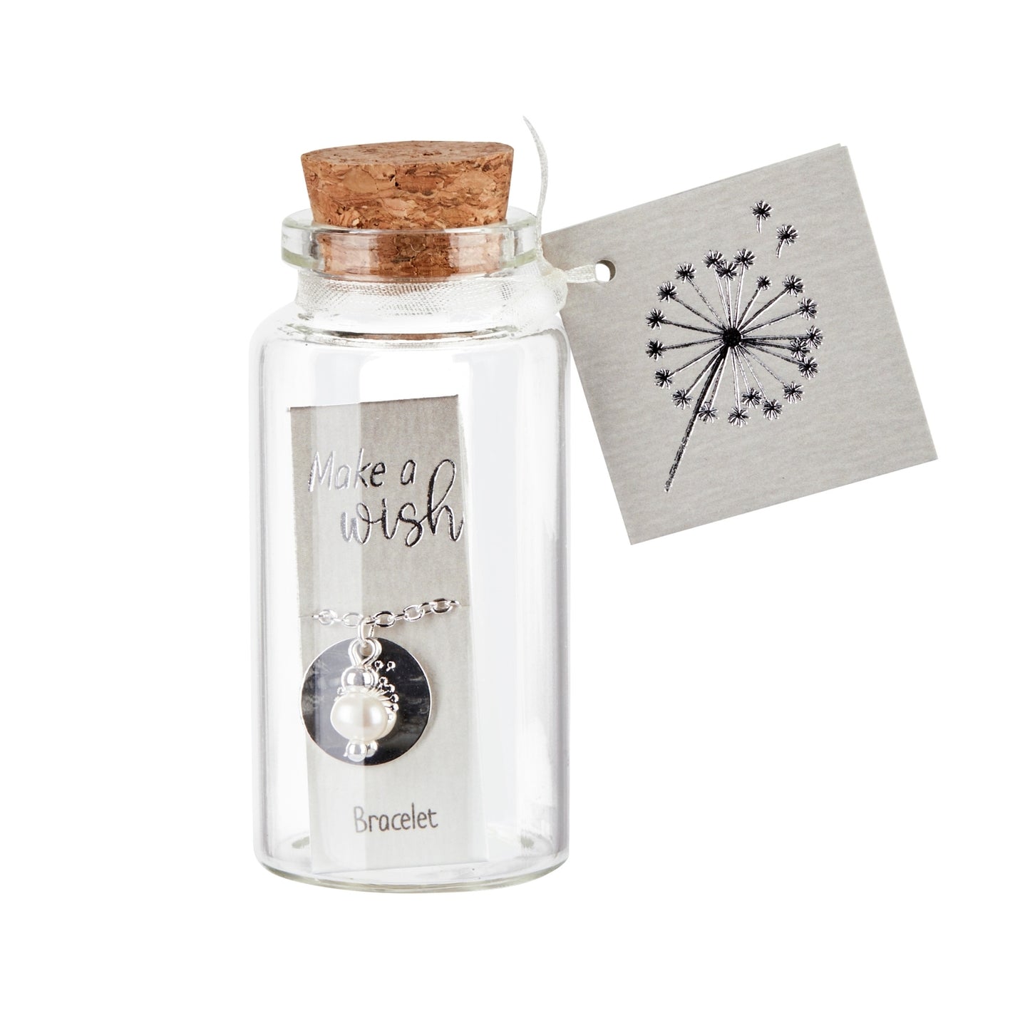 Crystals by HCA-Armband-Make a wish-Verzilverd-Parel