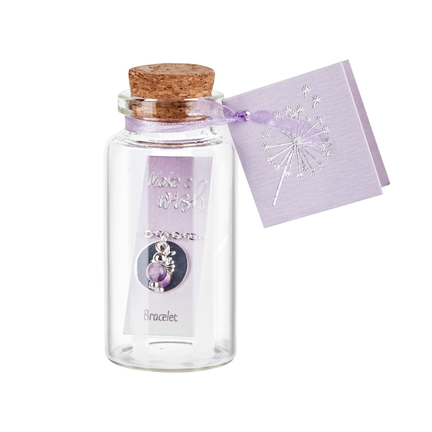 Crystals by HCA-Armband-Make a wish-Verzilverd-Amethyst