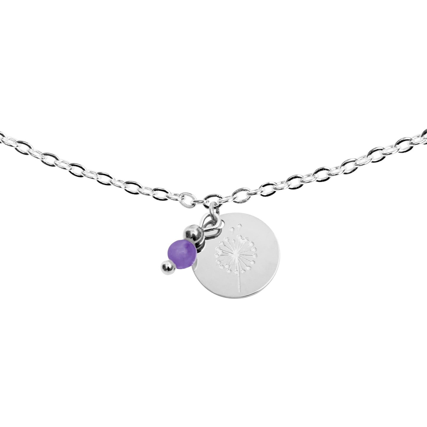 Crystals by HCA-Armband-Make a wish-Verzilverd-Amethyst