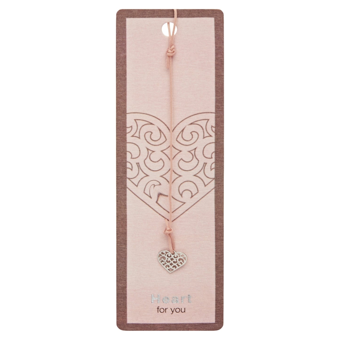 Boekenlegger met symbool-roestvrij st.-hart