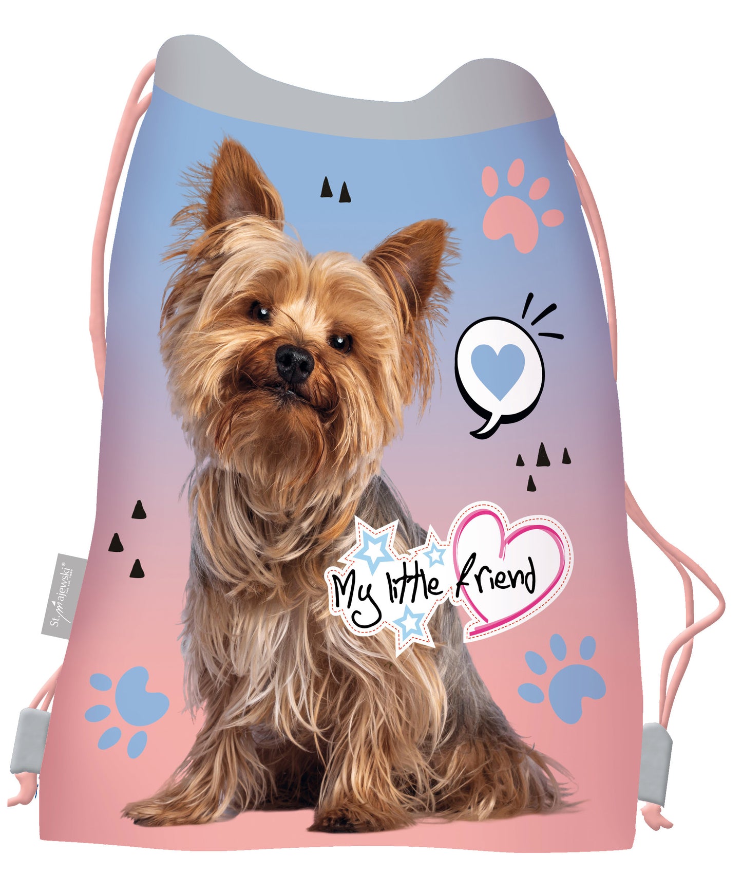 My Little Friend - gymtas - rugzak - sporttas - 43x32 cm - zwemtas - puppy