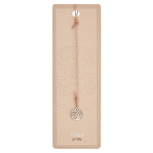 Boekenlegger met symbool-roestvrij st.-levensboom