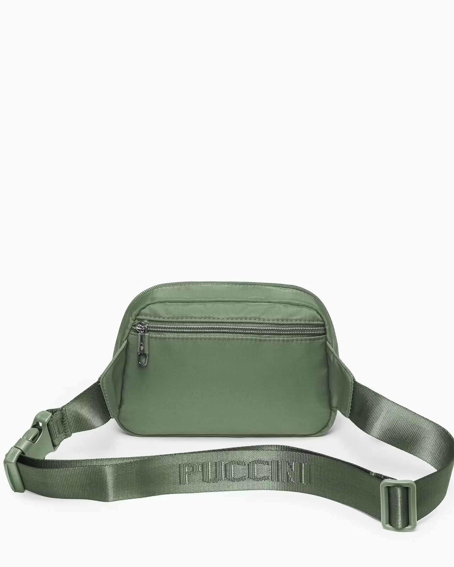 Puccini-Groene stoffen heuptas-cross body bag