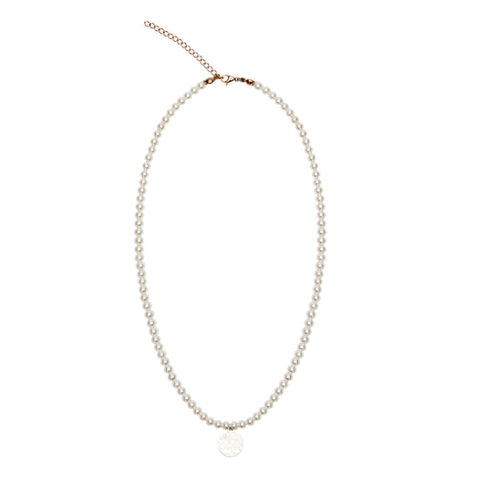 Crystals by HCA-Ketting-Roestvrijstaal-Parel-Levensboom