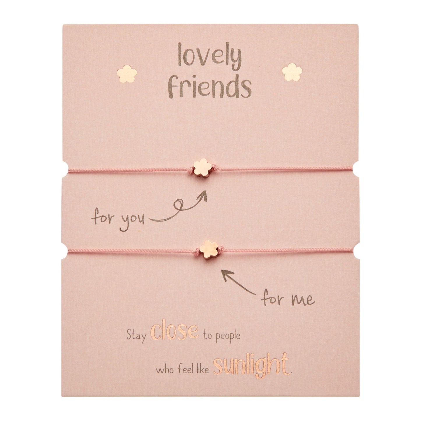 Crystals by HCA-Armbanden-Lovely friends-roséverguld-bloem