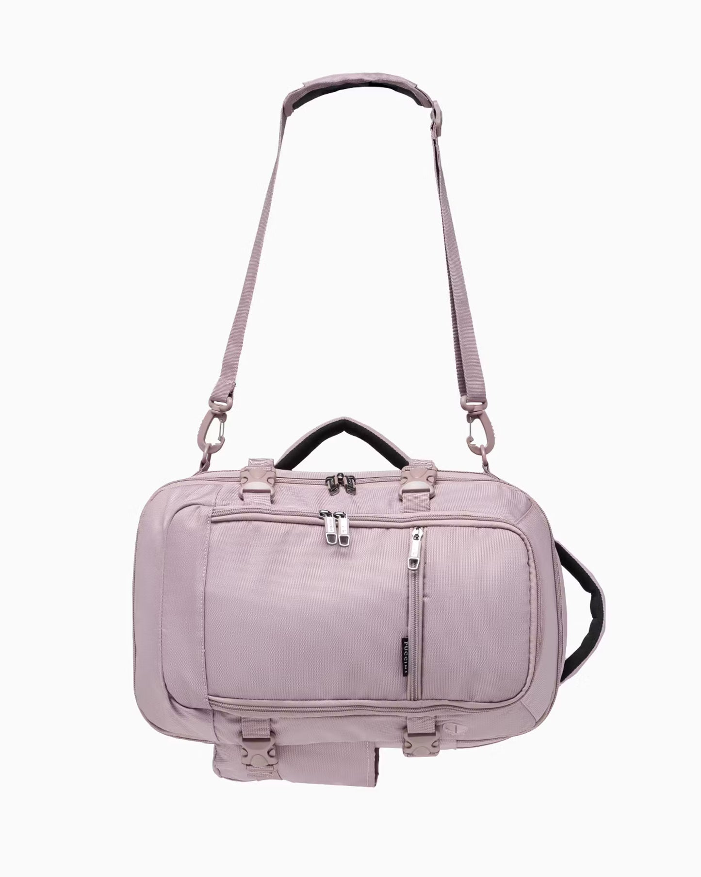 Puccini rugzak - 3 in 1 - 40x25x12-20 cm - formaat aanpasbaar - roze - Wizzair - KLM- Ryanair - handbagage