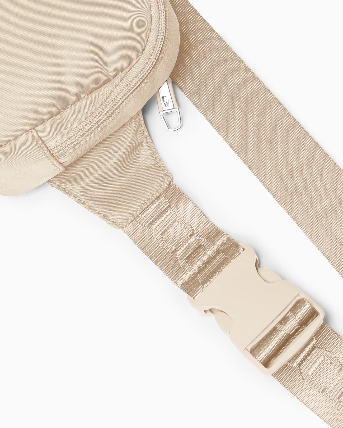 Puccini-Beige stoffen heuptas-cross body bag