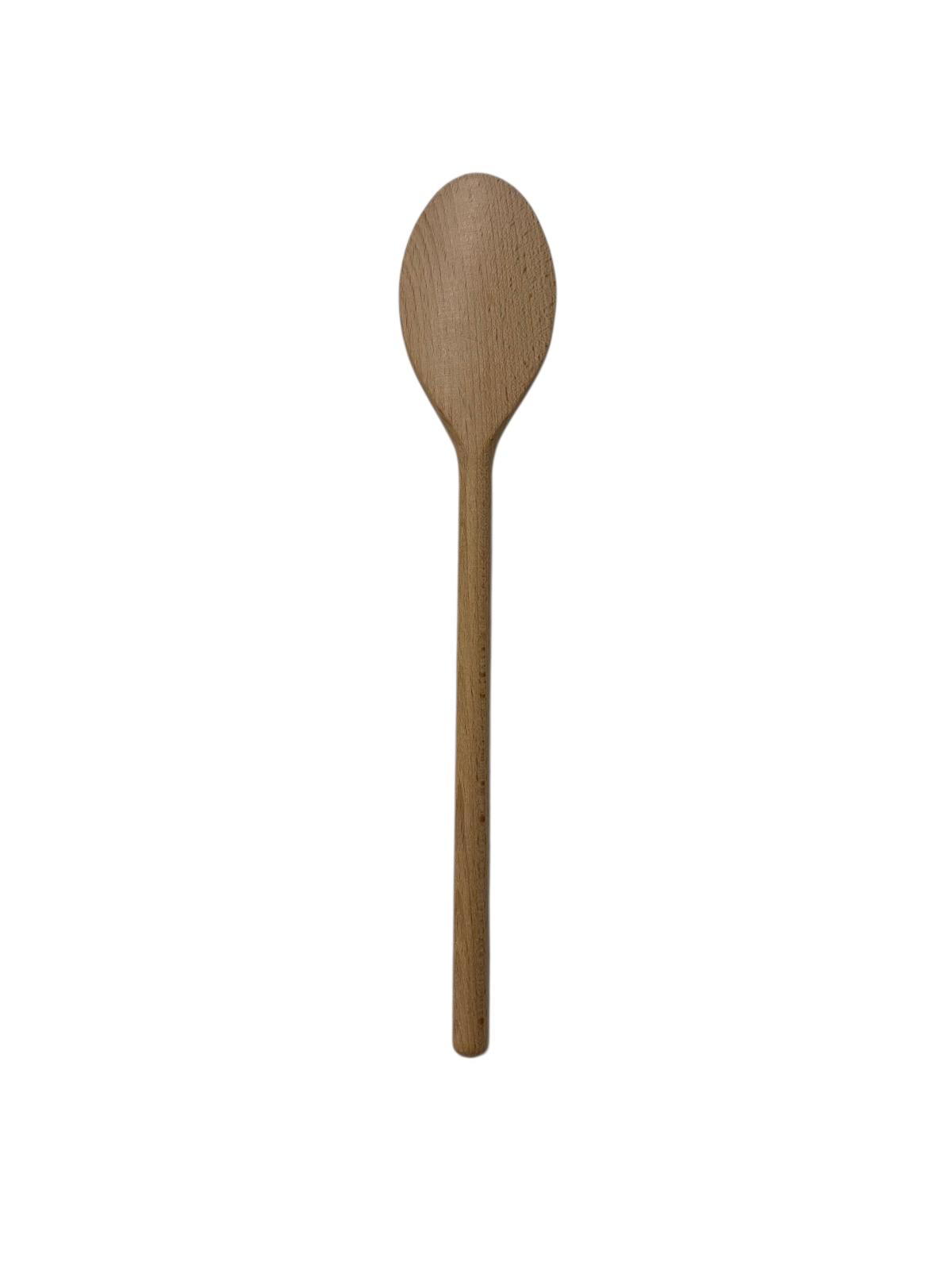 Houten lepels en spatel - pollepel - kooklepel - bakspaan - bakspatel - set van 2 lepels en 1 spatel - 30 cm - beukenhout