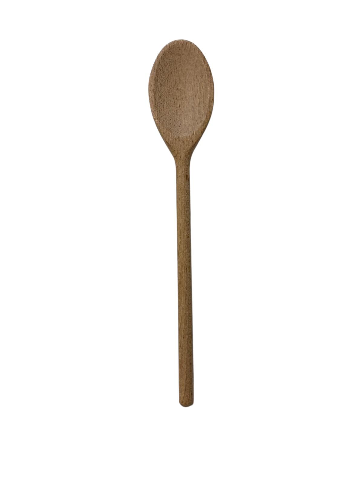Houten lepels en spatel - pollepel - kooklepel - bakspaan - bakspatel - set van 2 lepels en 1 spatel - 30 cm - beukenhout