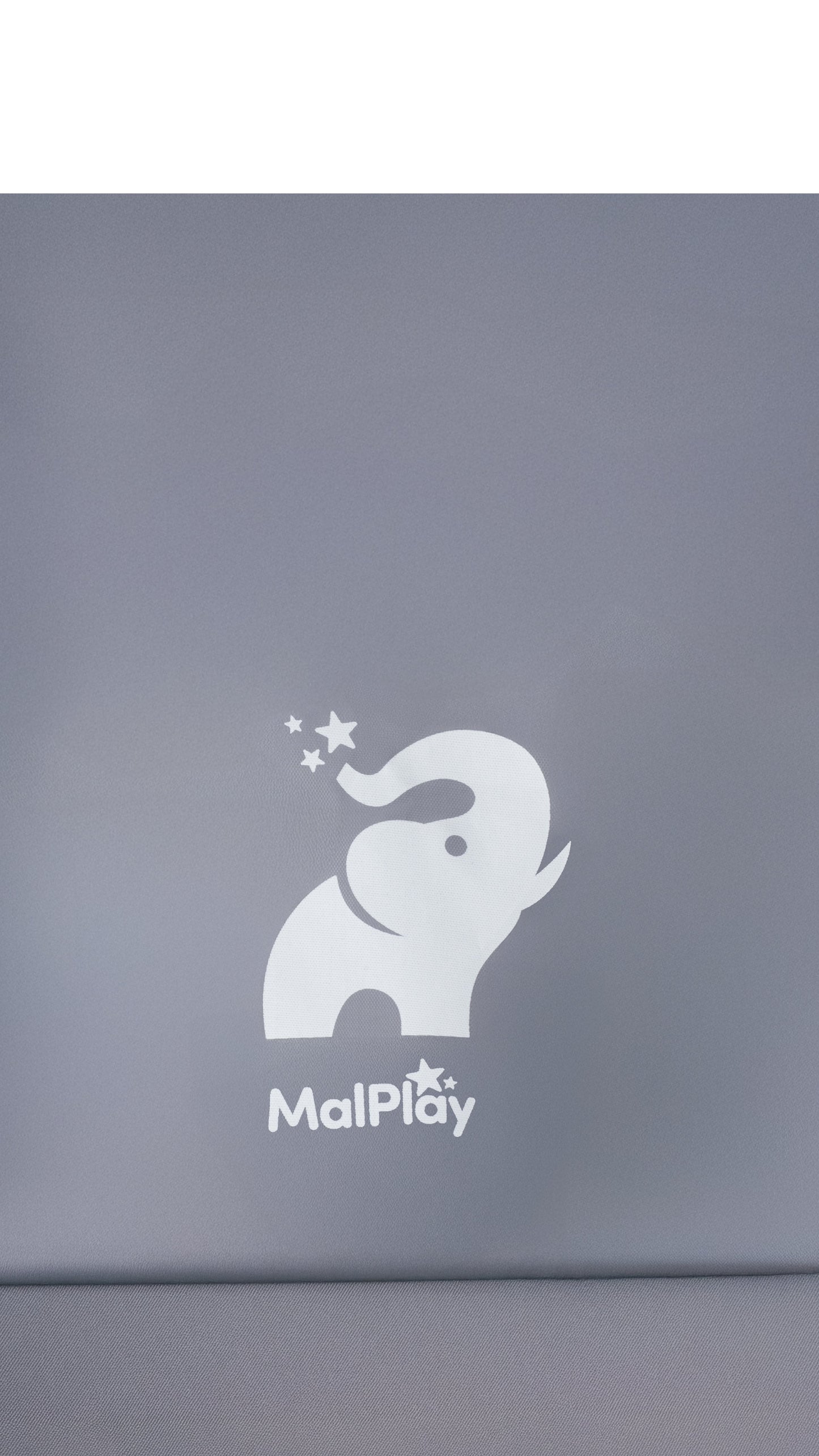 MalPlay-KIVO-babybox - kinderbox – 120x180 cm – voor binnen en buiten – grijs/wit – ademend gaas