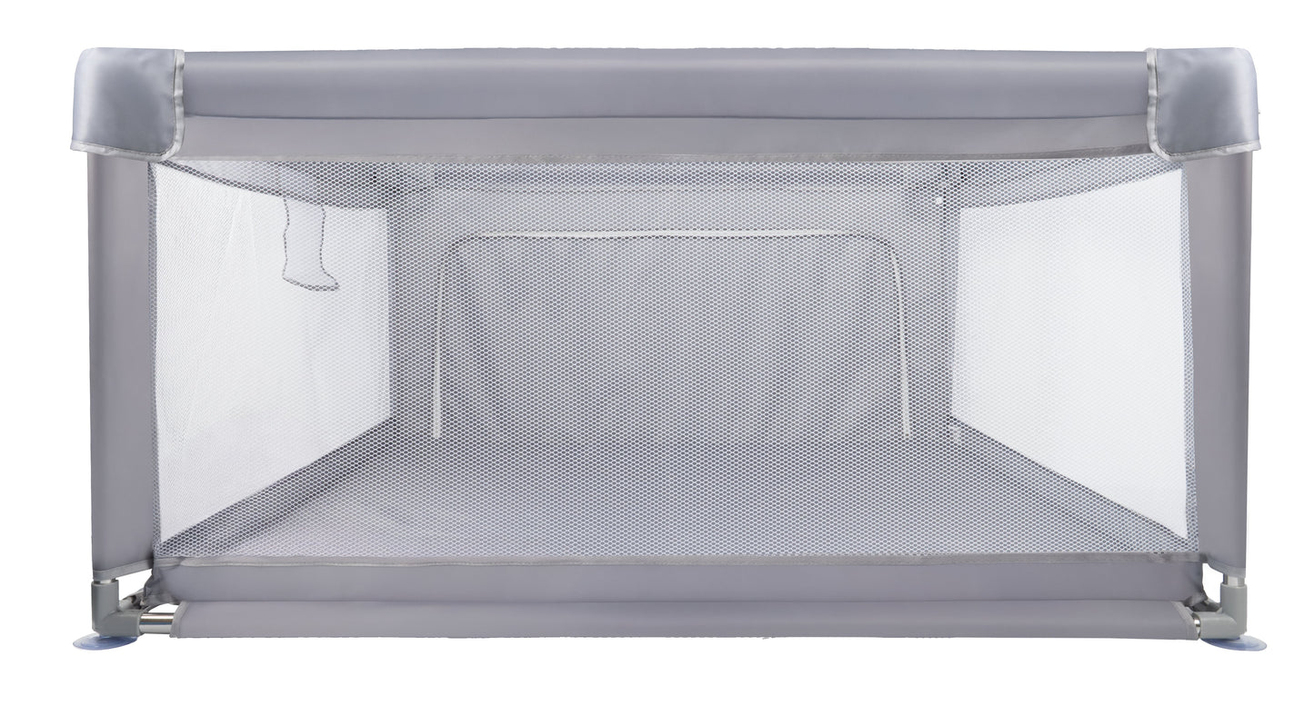 MalPlay-KIVO-babybox - kinderbox – 120x180 cm – voor binnen en buiten – grijs/wit – ademend gaas