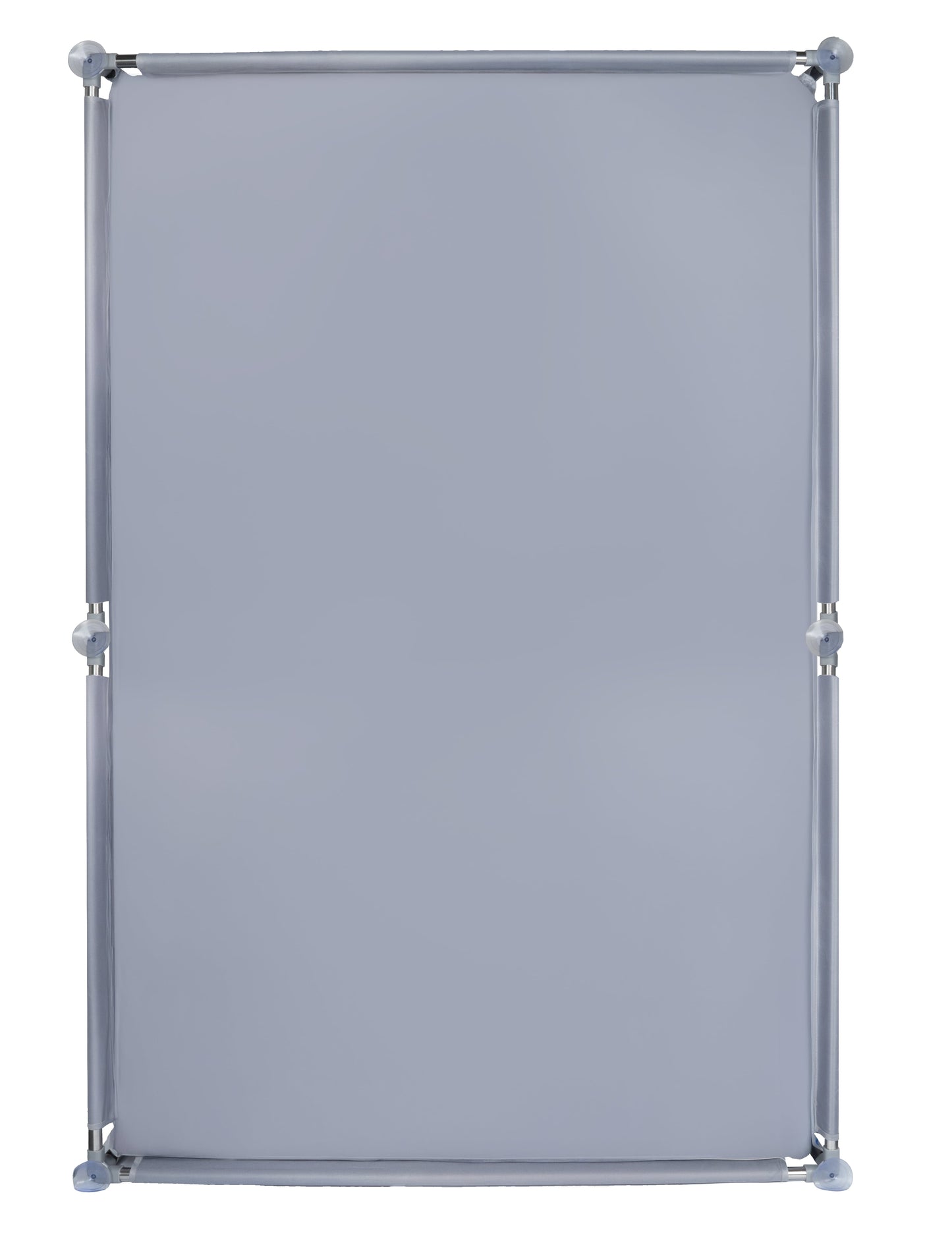 MalPlay-KIVO-babybox - kinderbox – 120x180 cm – voor binnen en buiten – grijs/wit – ademend gaas