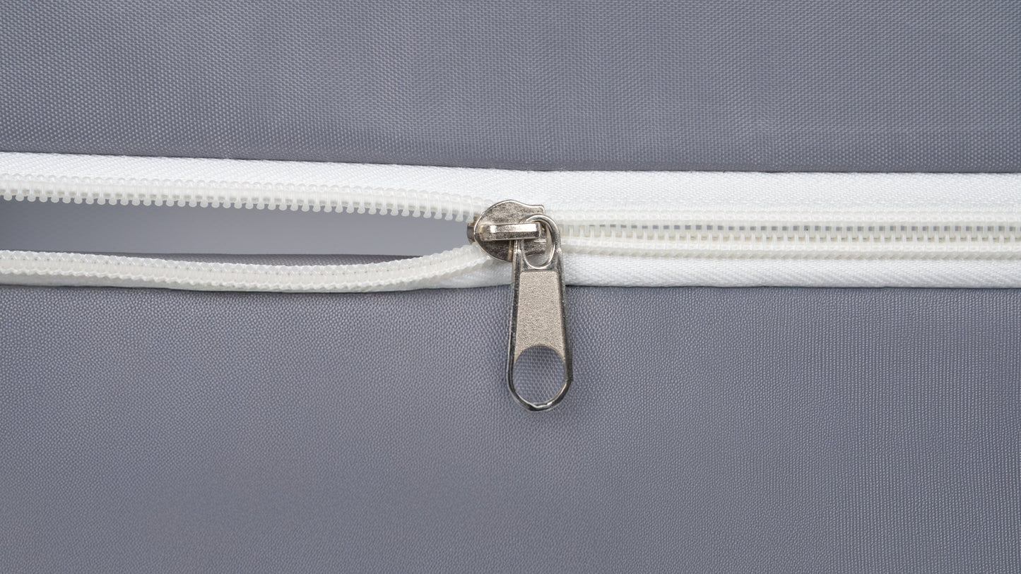 MalPlay-KIVO-babybox - kinderbox – 120x180 cm – voor binnen en buiten – grijs/wit – ademend gaas