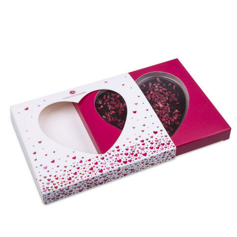 Chocoladehart - Pure chocolade met frambozen