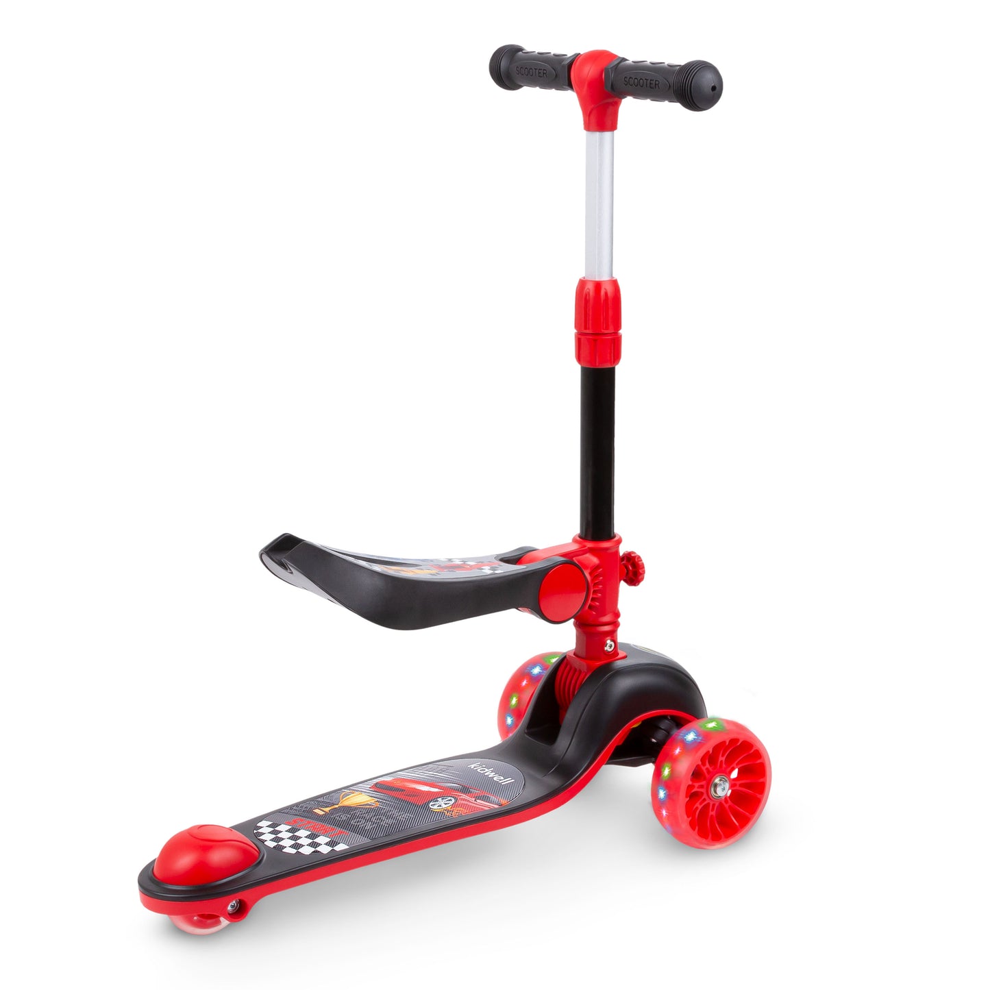Kidwell-RIMBA-step-Rood/zwart-met zadel