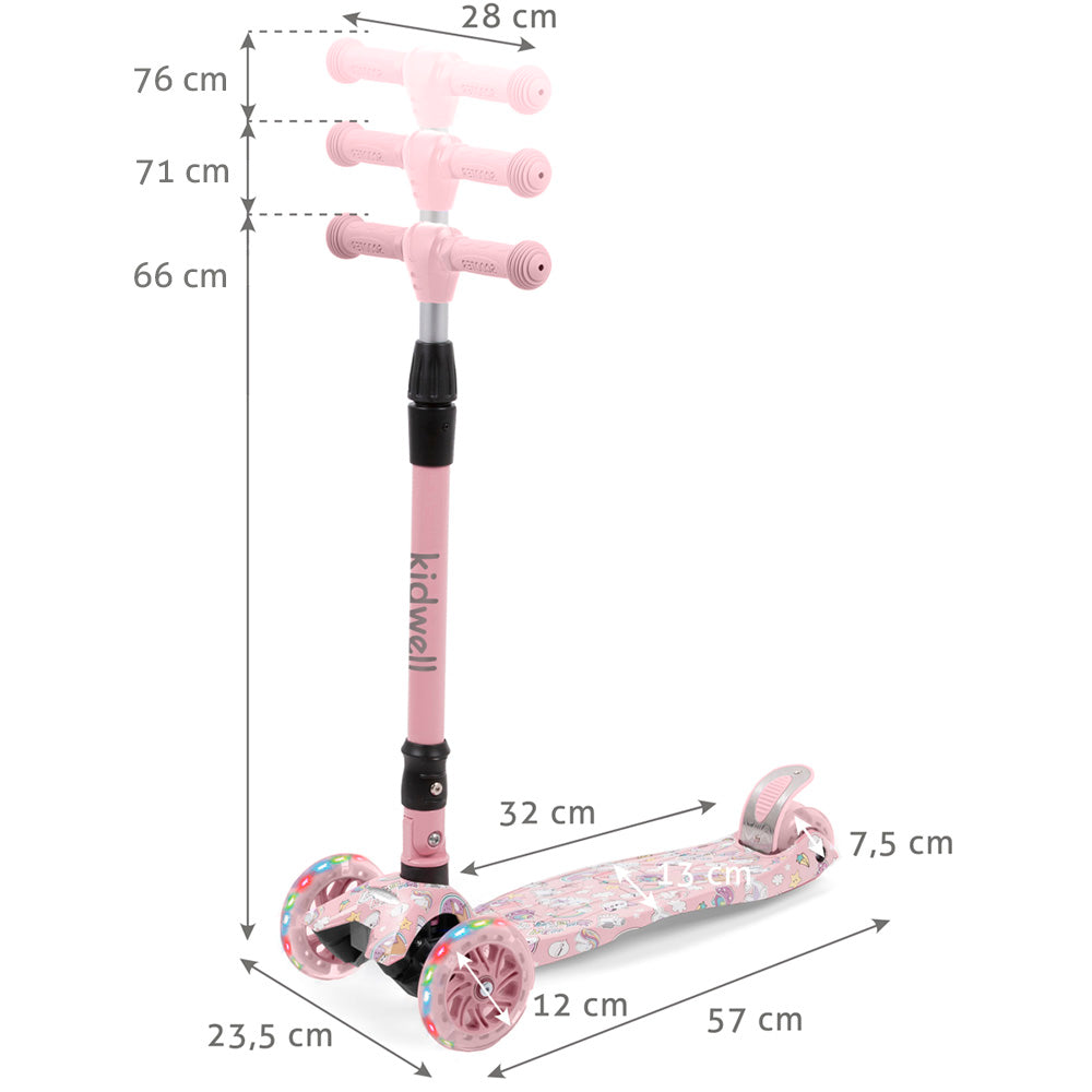 Kidwell-VENTO-OPVOUWBARE STEP 120 mm-Unicorn