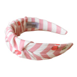 Kersenliefde Katoenen Geruffelde Hoofdband HANDGEMAAKT