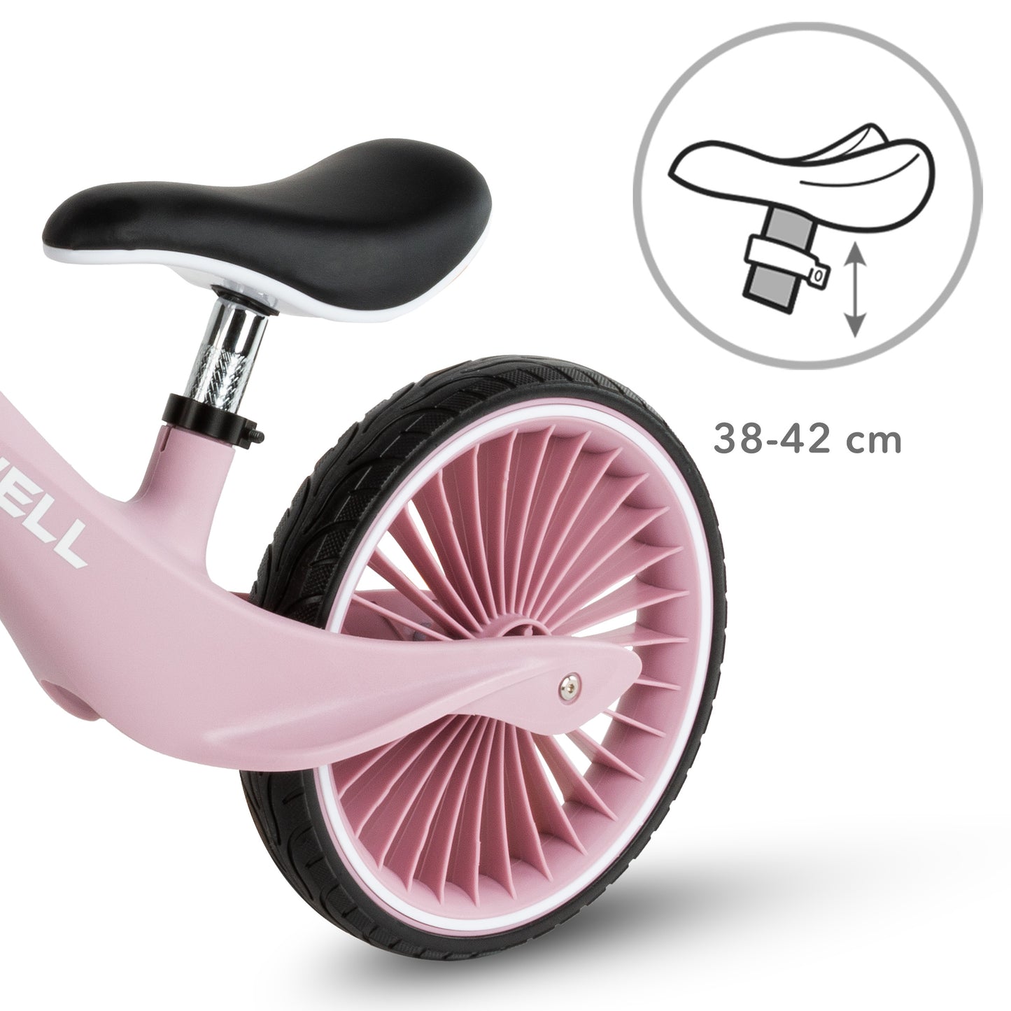 Kidwell-NIX-loopfiets-12 inch-vanaf 2 jaar-Roze