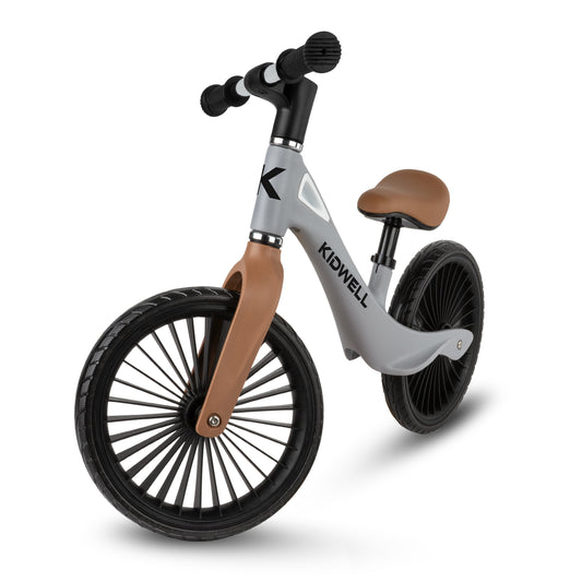 Kidwell-NIX-loopfiets-12 inch-vanaf 2 jaar-Grijs/bruin