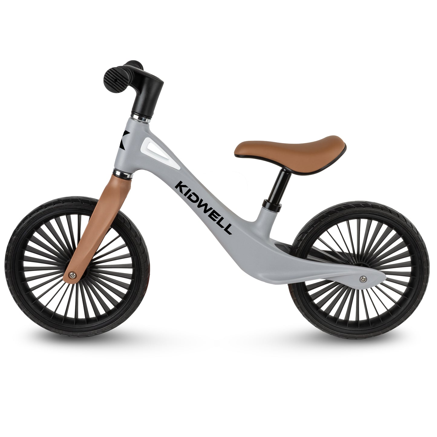 Kidwell-NIX-loopfiets-12 inch-vanaf 2 jaar-Grijs/bruin