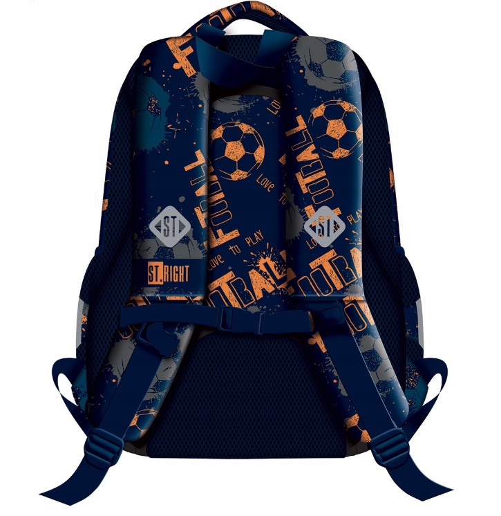 St.Right-rugzak-schooltas-15"-voetbal-39x27x17cm-20 liter-voetballen