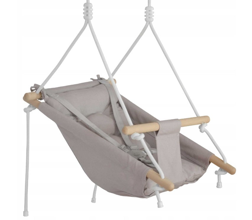Madej-kinderschommel - babyschommel - wieg - schommelstoel - grijs - schommel
