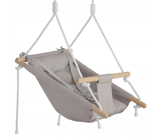 Madej-kinderschommel - babyschommel - wieg - schommelstoel - grijs - schommel