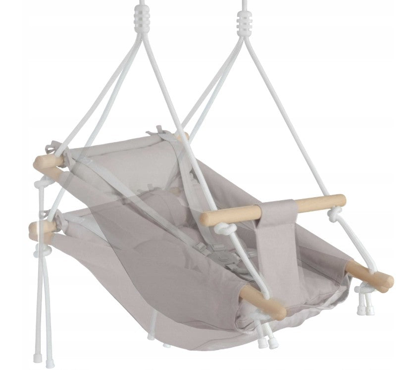 Madej-kinderschommel - babyschommel - wieg - schommelstoel - grijs - schommel