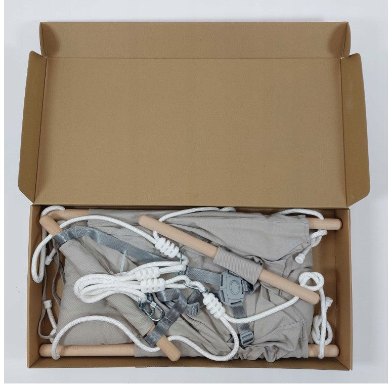 Madej-kinderschommel - babyschommel - wieg - schommelstoel - grijs - schommel