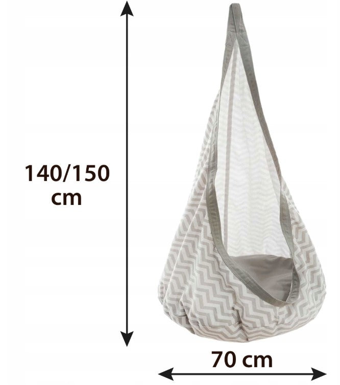 Madej - Kinder cocoon schommel hangstoel met kussen - 3+ jaar