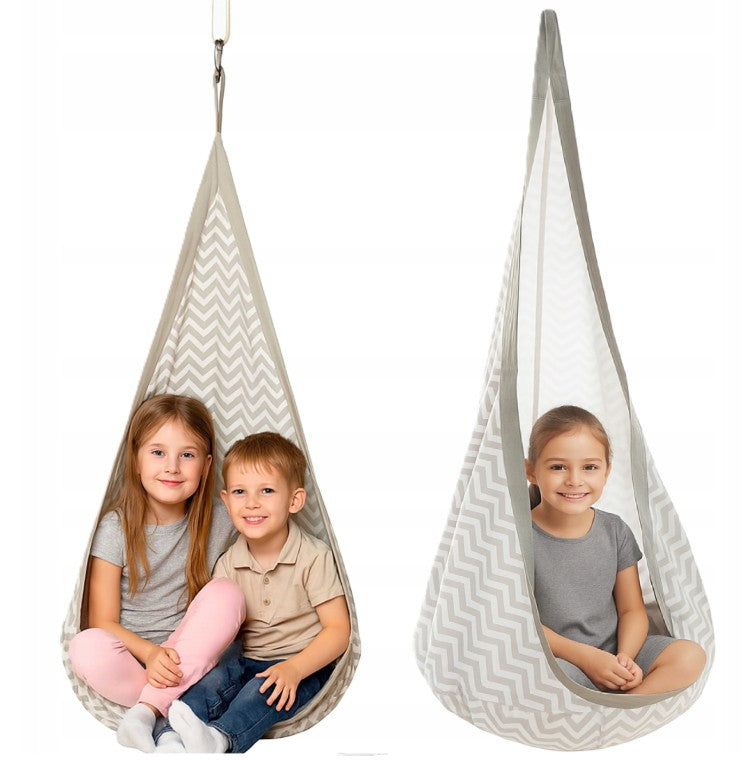 Madej - Kinder cocoon schommel hangstoel met kussen - 3+ jaar