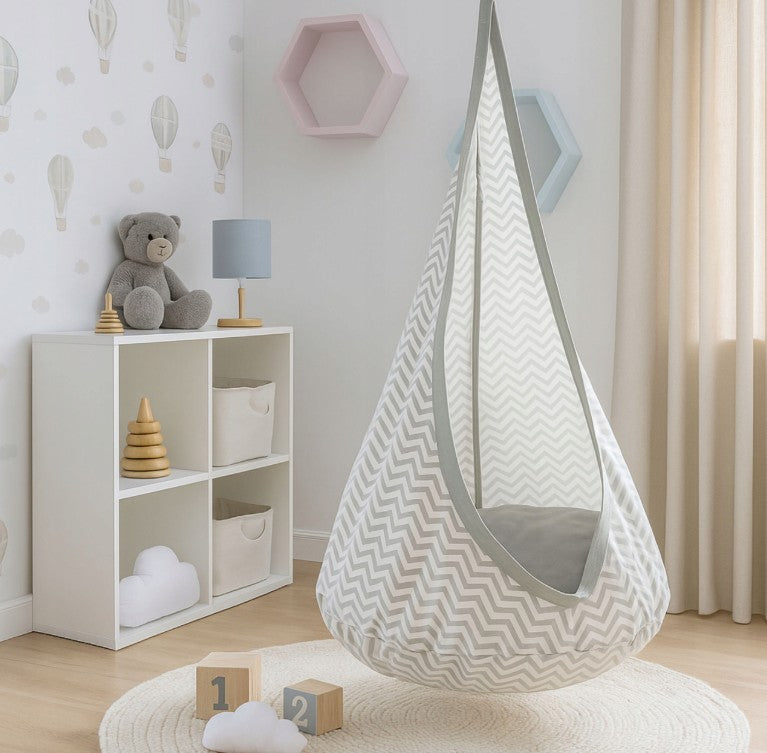 Madej - Kinder cocoon schommel hangstoel met kussen - 3+ jaar