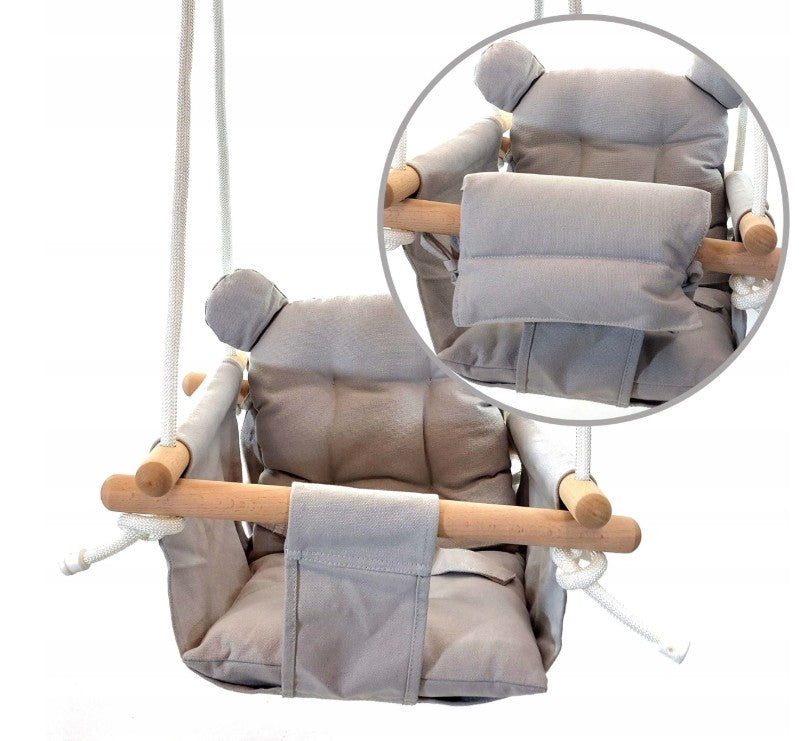 Madej-babyschommel - schommelstoel - grijs - schommel