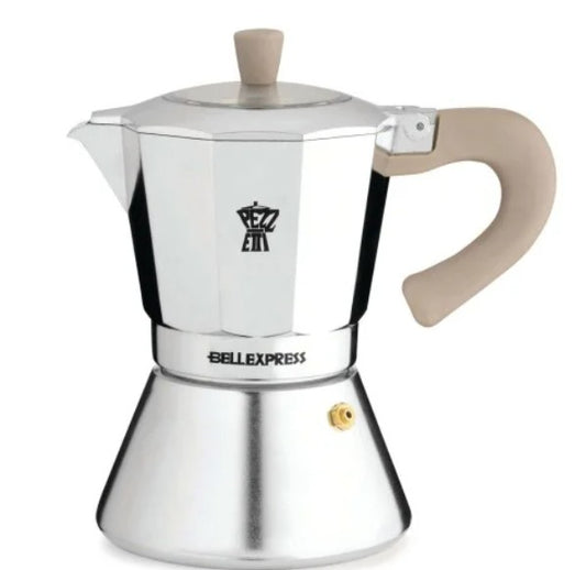 Pezzetti espressomaker - Bellexpress - koffiemaker - 6 kops - alumium - inductie - gas - elektrisch - percolator- moka pot