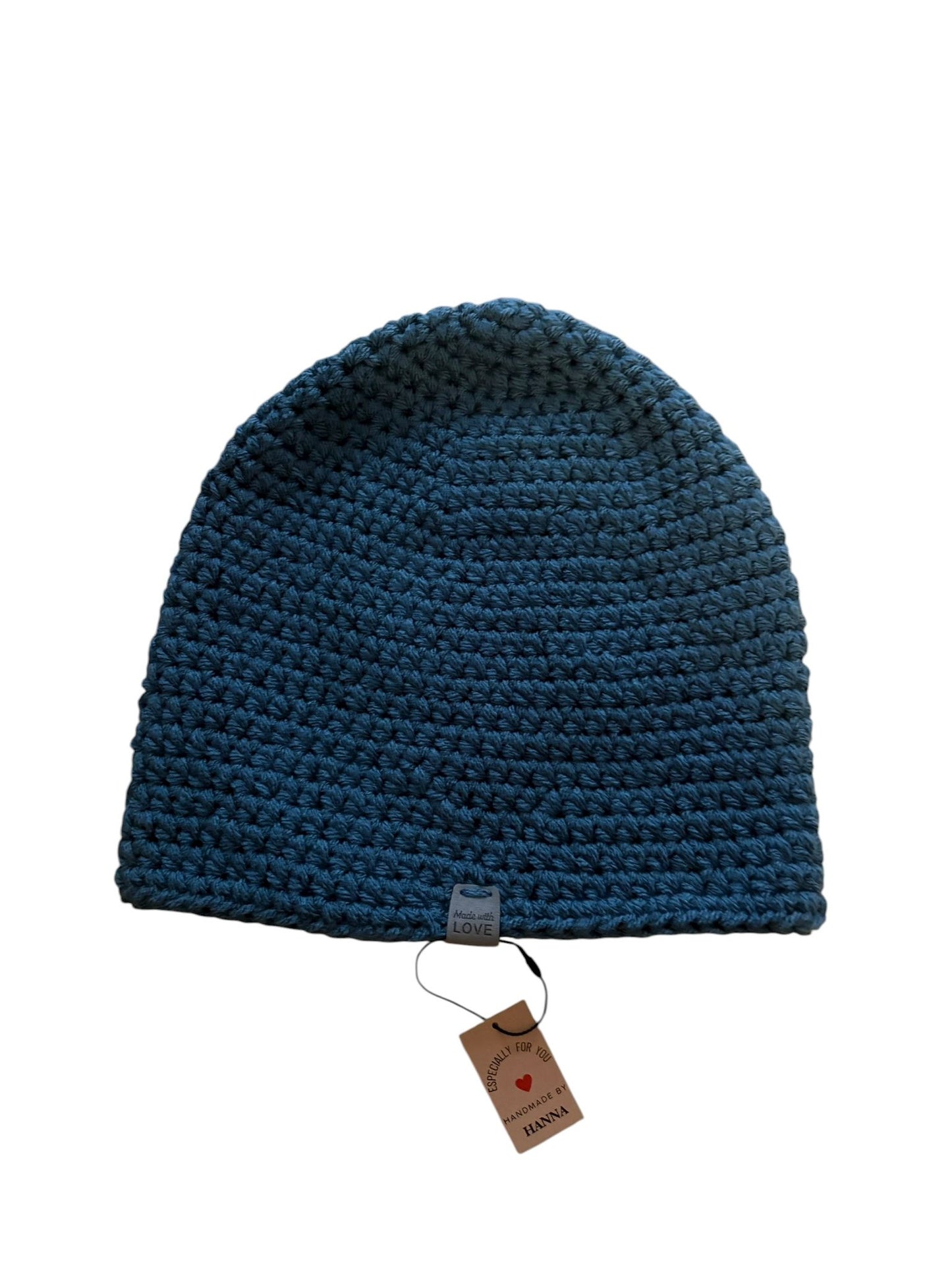 Handgehaakte muts - blauw