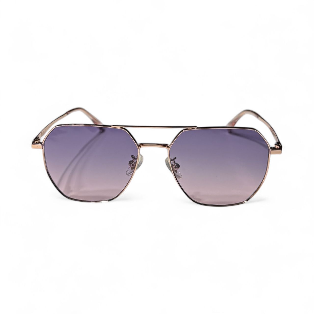 Zonnebril-Enzo Colini-Dames-Goud en Paars-Etui en doekje GRATIS