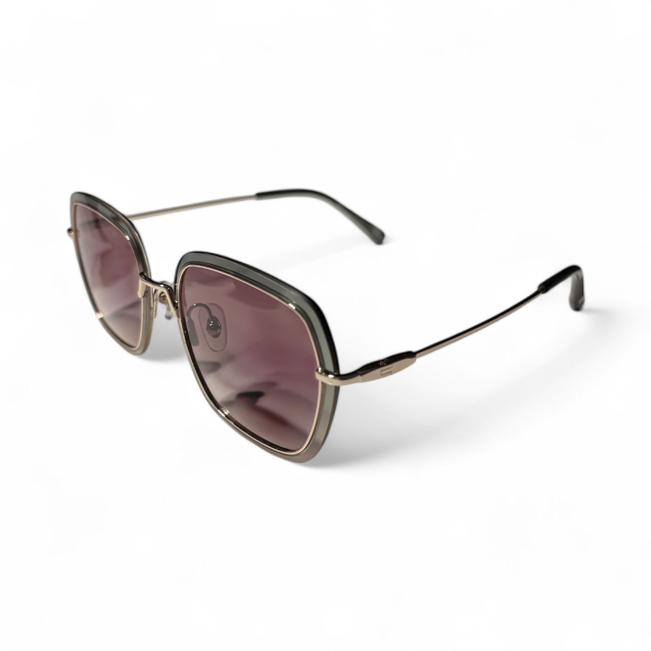 Zonnebril-Enzo Colini-Dames-Groen-Etui en doekje GRATIS