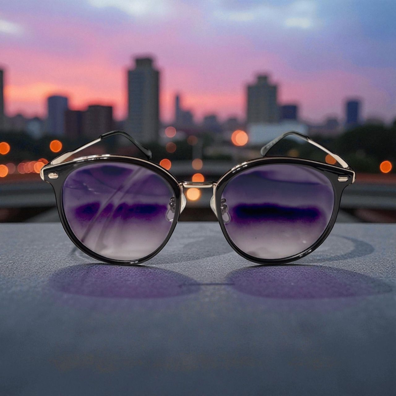 Zonnebril-Enzo Colini-Dames-Zwart-Etui en doekje GRATIS