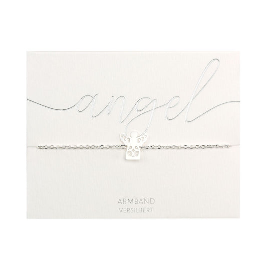 Crystals by HCA-Classic-Armband - Verzilverd - Beschermengel