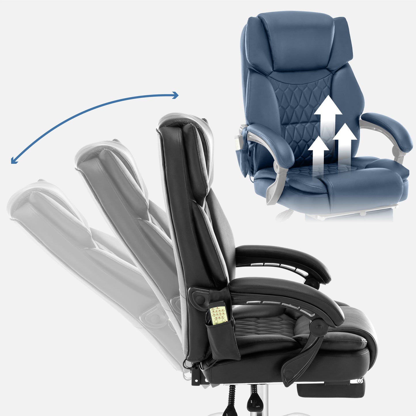 Mark Adler - Boss 6.0 Black - Bureaustoel met massage (alleen online beschikbaar)