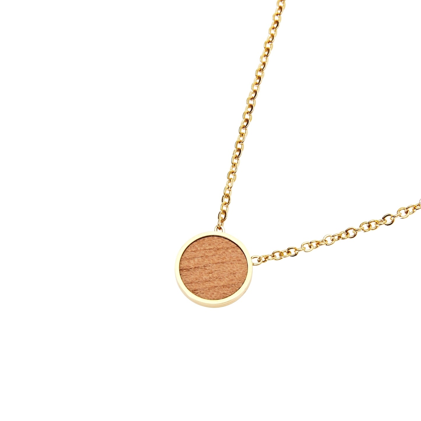 Crystals by HCA-Halsketting-Piece of Life-Verguld-Cirkel