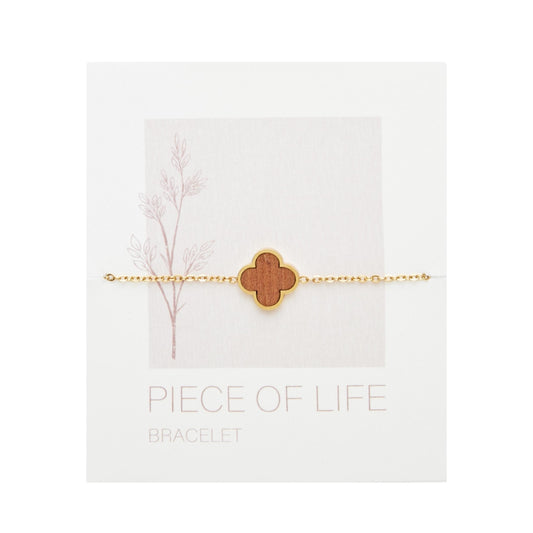 Crystals by HCA-Armband-Piece of Life-Verguld-Klaverblad